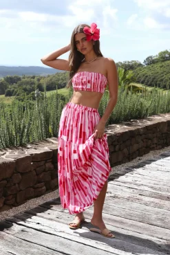 Skirts|Skirt And Top Sets>Hello Molly Platonic Maxi Skirt Pink