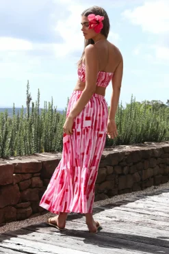 Skirts|Skirt And Top Sets>Hello Molly Platonic Maxi Skirt Pink