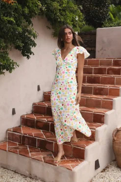 Vacation Dresses|Spring Break Dresses>Hello Molly Playing In The Sun Maxi Dress Multi