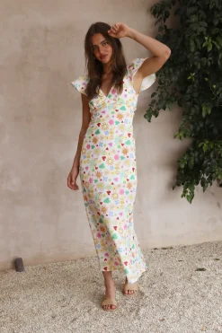 Vacation Dresses|Spring Break Dresses>Hello Molly Playing In The Sun Maxi Dress Multi