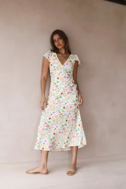 Vacation Dresses|Spring Break Dresses>Hello Molly Playing In The Sun Maxi Dress Multi