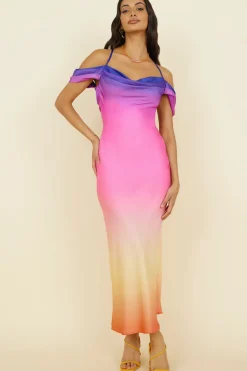 Cocktail Dresses|Vacation Dresses>Hello Molly Play My Ace Maxi Dress Multi