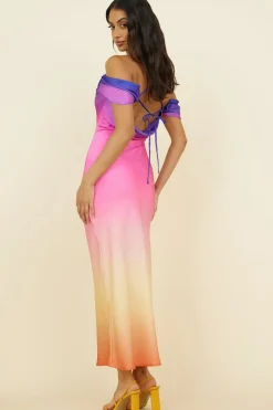 Cocktail Dresses|Vacation Dresses>Hello Molly Play My Ace Maxi Dress Multi
