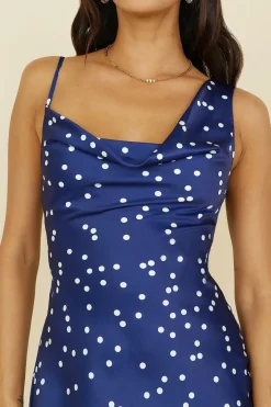 Cocktail Dresses|Vacation Dresses>Hello Molly Polaroid Camera Dress Blue