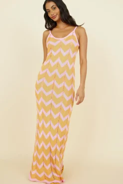 Vacation Dresses|Spring Break Dresses>Hello Molly Portugal Sun Maxi Dress Pink