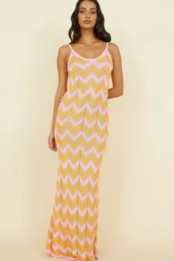 Vacation Dresses|Spring Break Dresses>Hello Molly Portugal Sun Maxi Dress Pink