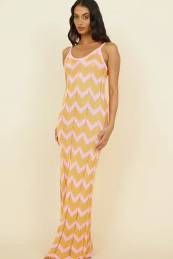 Vacation Dresses|Spring Break Dresses>Hello Molly Portugal Sun Maxi Dress Pink