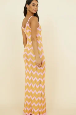 Vacation Dresses|Spring Break Dresses>Hello Molly Portugal Sun Maxi Dress Pink