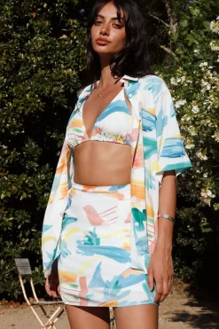 Two-Piece Shorts Set>Hello Molly Positive Affirmations Set Multi