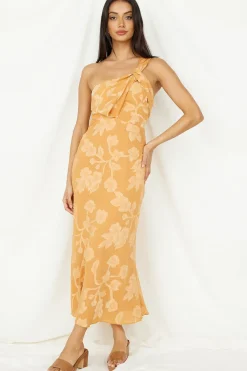 Wedding Guest Dresses|Cocktail Dresses>Hello Molly Power of Possibility Maxi Dress Orange