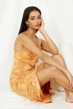Wedding Guest Dresses|Cocktail Dresses>Hello Molly Power of Possibility Maxi Dress Orange