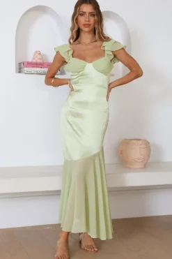 Bridesmaid Dresses|Maxi Dresses>Hello Molly Pretty Wishes Maxi Dress Green