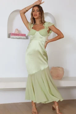 Bridesmaid Dresses|Maxi Dresses>Hello Molly Pretty Wishes Maxi Dress Green
