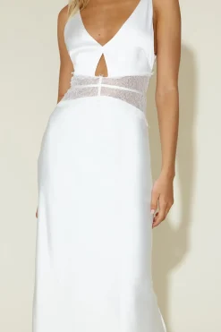 Formal Dresses|Cocktail Dresses>Hello Molly Priscilla Maxi Dress White