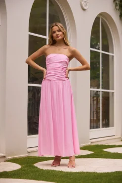 Brunch Dresses|Flowy Dresses>Hello Molly Pure Clarity Maxi Dress Pink