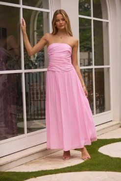 Brunch Dresses|Flowy Dresses>Hello Molly Pure Clarity Maxi Dress Pink
