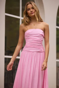 Brunch Dresses|Flowy Dresses>Hello Molly Pure Clarity Maxi Dress Pink