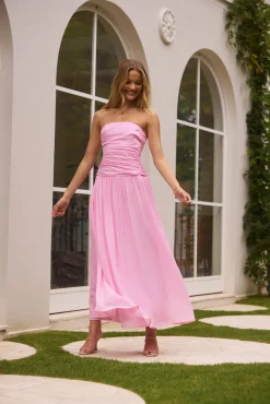 Brunch Dresses|Flowy Dresses>Hello Molly Pure Clarity Maxi Dress Pink