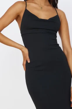 Formal Dresses|Cocktail Dresses>Hello Molly Pure Delight Maxi Dress Black