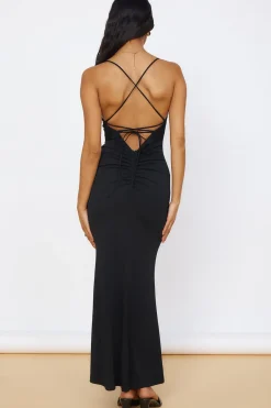 Formal Dresses|Cocktail Dresses>Hello Molly Pure Delight Maxi Dress Black