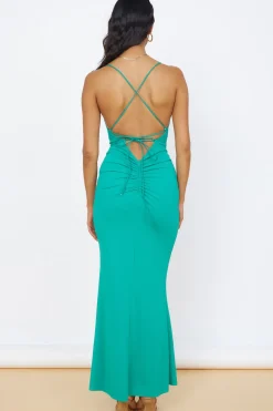 Formal Dresses|Cocktail Dresses>Hello Molly Pure Delight Maxi Dress Green