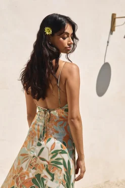 Vacation Dresses|Spring Break Dresses>Hello Molly Rainforest Glow Maxi Dress Green