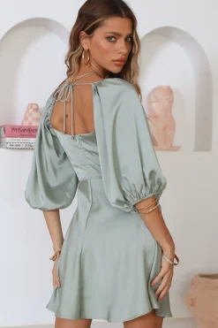 Cocktail Dresses|Date Night Dresses>Hello Molly Ready For Love Dress Sage