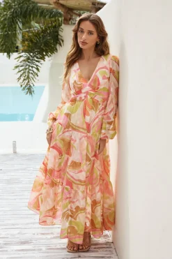 Wedding Guest Dresses|Cocktail Dresses>Hello Molly Reason Why Maxi Dress Orange