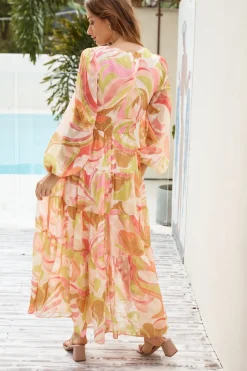 Wedding Guest Dresses|Cocktail Dresses>Hello Molly Reason Why Maxi Dress Orange