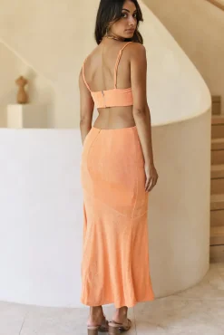 Wedding Guest Dresses|Formal Dresses>Hello Molly Reflection Maxi Dress Orange