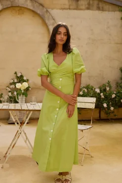 Wedding Guest Dresses|Brunch Dresses>Hello Molly Remi Rounds Maxi Dress Green