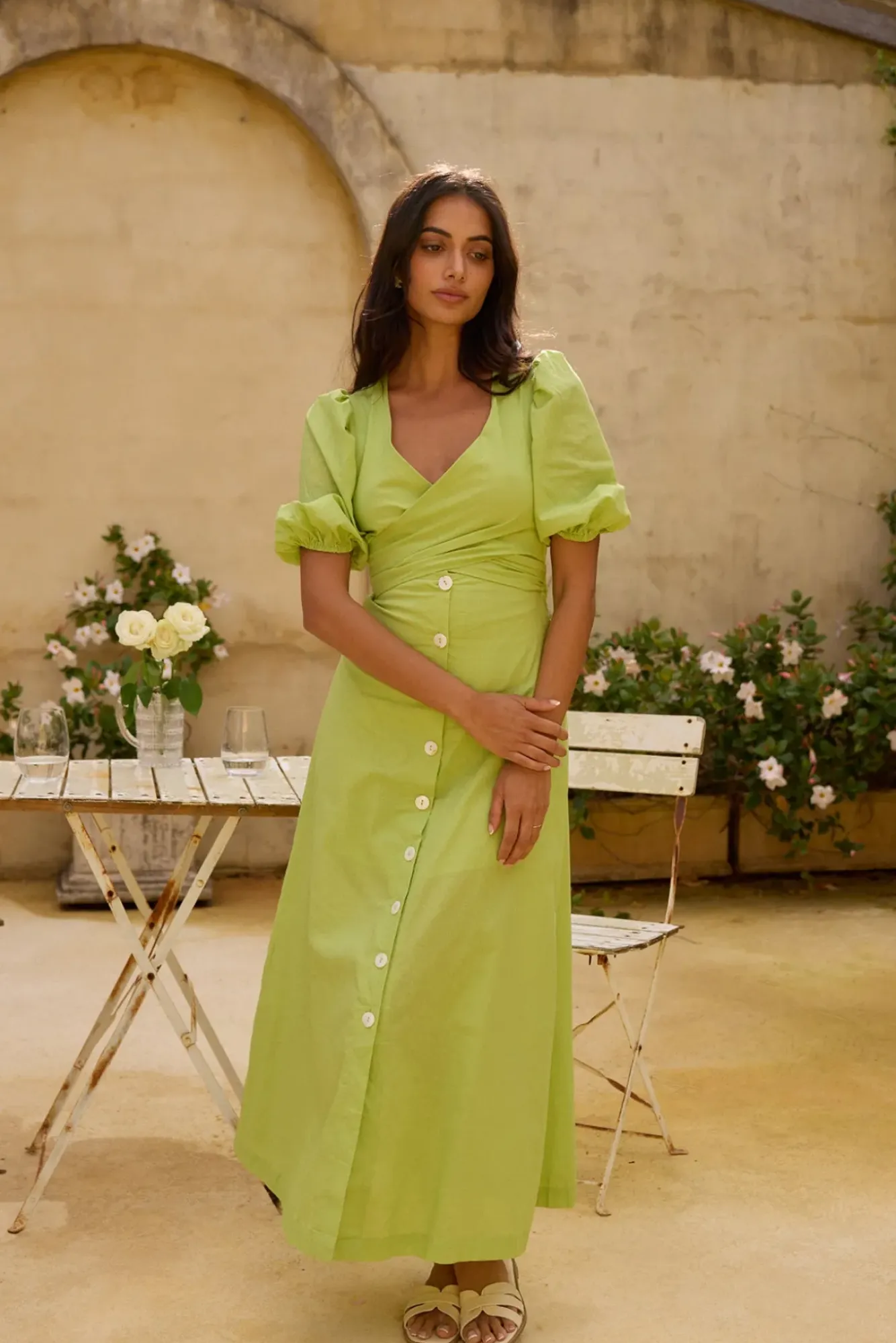 Wedding Guest Dresses|Brunch Dresses>Hello Molly Remi Rounds Maxi Dress Green