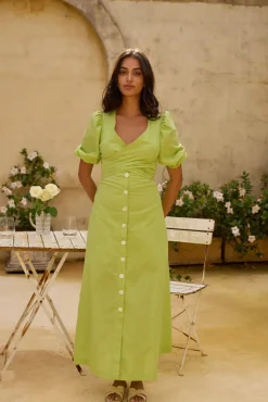 Wedding Guest Dresses|Brunch Dresses>Hello Molly Remi Rounds Maxi Dress Green