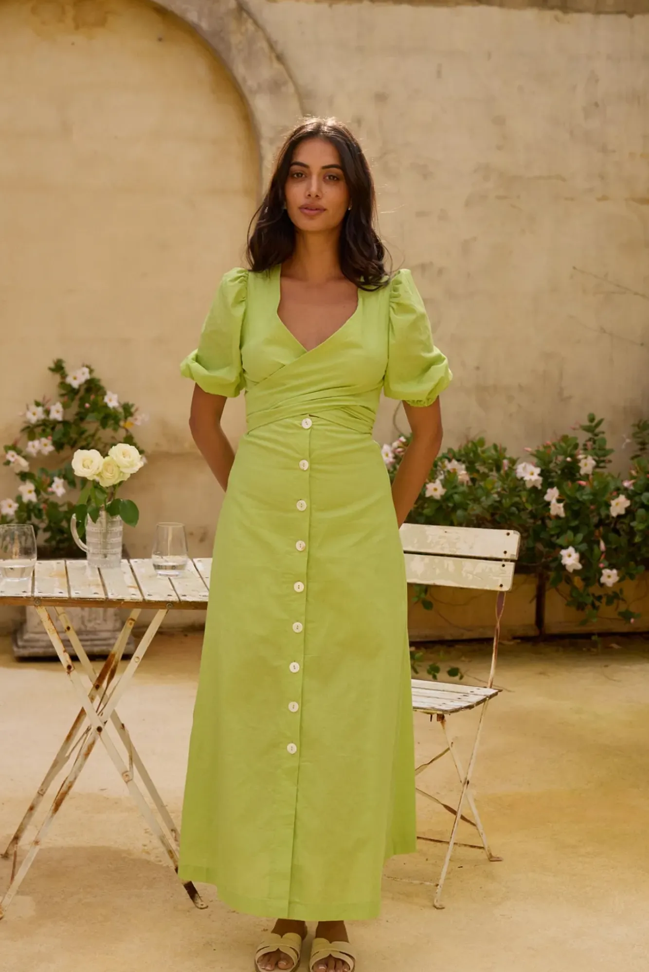 Wedding Guest Dresses|Brunch Dresses>Hello Molly Remi Rounds Maxi Dress Green