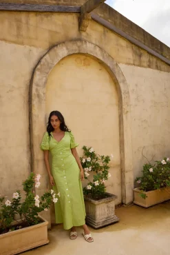 Wedding Guest Dresses|Brunch Dresses>Hello Molly Remi Rounds Maxi Dress Green