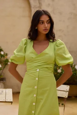 Wedding Guest Dresses|Brunch Dresses>Hello Molly Remi Rounds Maxi Dress Green