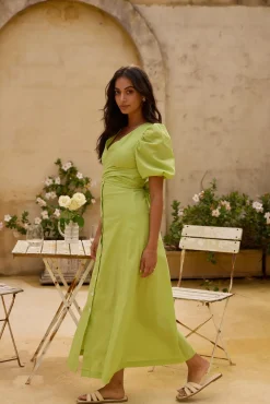 Wedding Guest Dresses|Brunch Dresses>Hello Molly Remi Rounds Maxi Dress Green