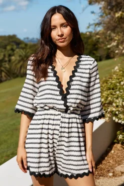 Rompers>Hello Molly Reset and Recharge Romper Black