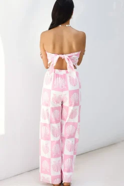Two-Piece Pants Set>Hello Molly Rest Assured Set Pink