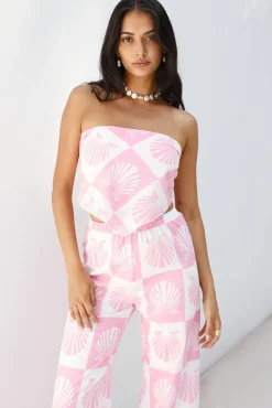 Two-Piece Pants Set>Hello Molly Rest Assured Set Pink