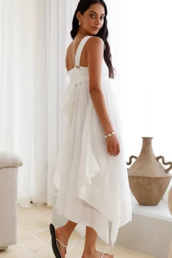 Bump Friendly|Brunch Dresses>SOFIE THE LABEL Restful Escape Midi Dress White