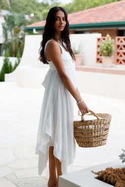 Bump Friendly|Brunch Dresses>SOFIE THE LABEL Restful Escape Midi Dress White