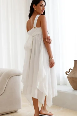 Bump Friendly|Brunch Dresses>SOFIE THE LABEL Restful Escape Midi Dress White