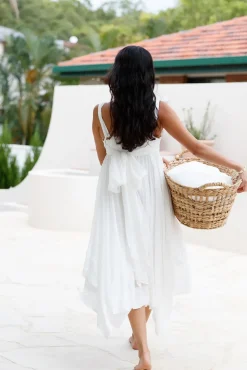 Bump Friendly|Brunch Dresses>SOFIE THE LABEL Restful Escape Midi Dress White