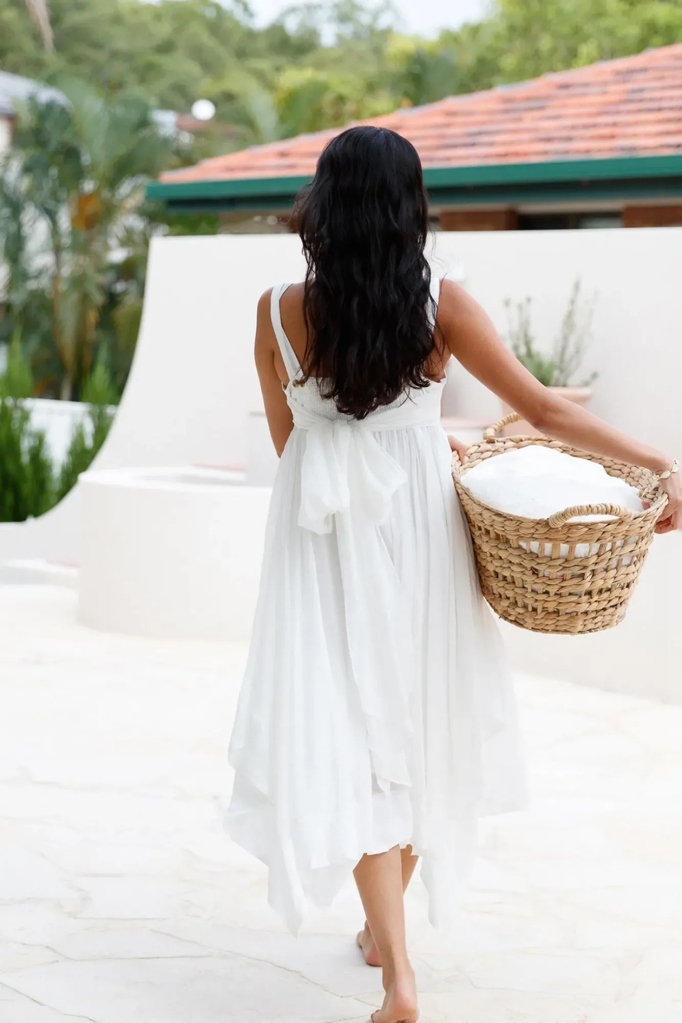 Bump Friendly|Brunch Dresses>SOFIE THE LABEL Restful Escape Midi Dress White