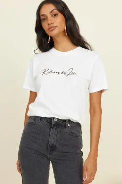 T-Shirts|Cropped>Lee RIDERS BY Classic Tee Vintage White