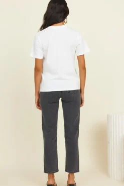 T-Shirts|Cropped>Lee RIDERS BY Classic Tee Vintage White