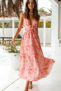 Spring Break Dresses|Summer Dresses>Hello Molly Right Choices Maxi Dress Pink