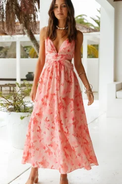 Spring Break Dresses|Summer Dresses>Hello Molly Right Choices Maxi Dress Pink