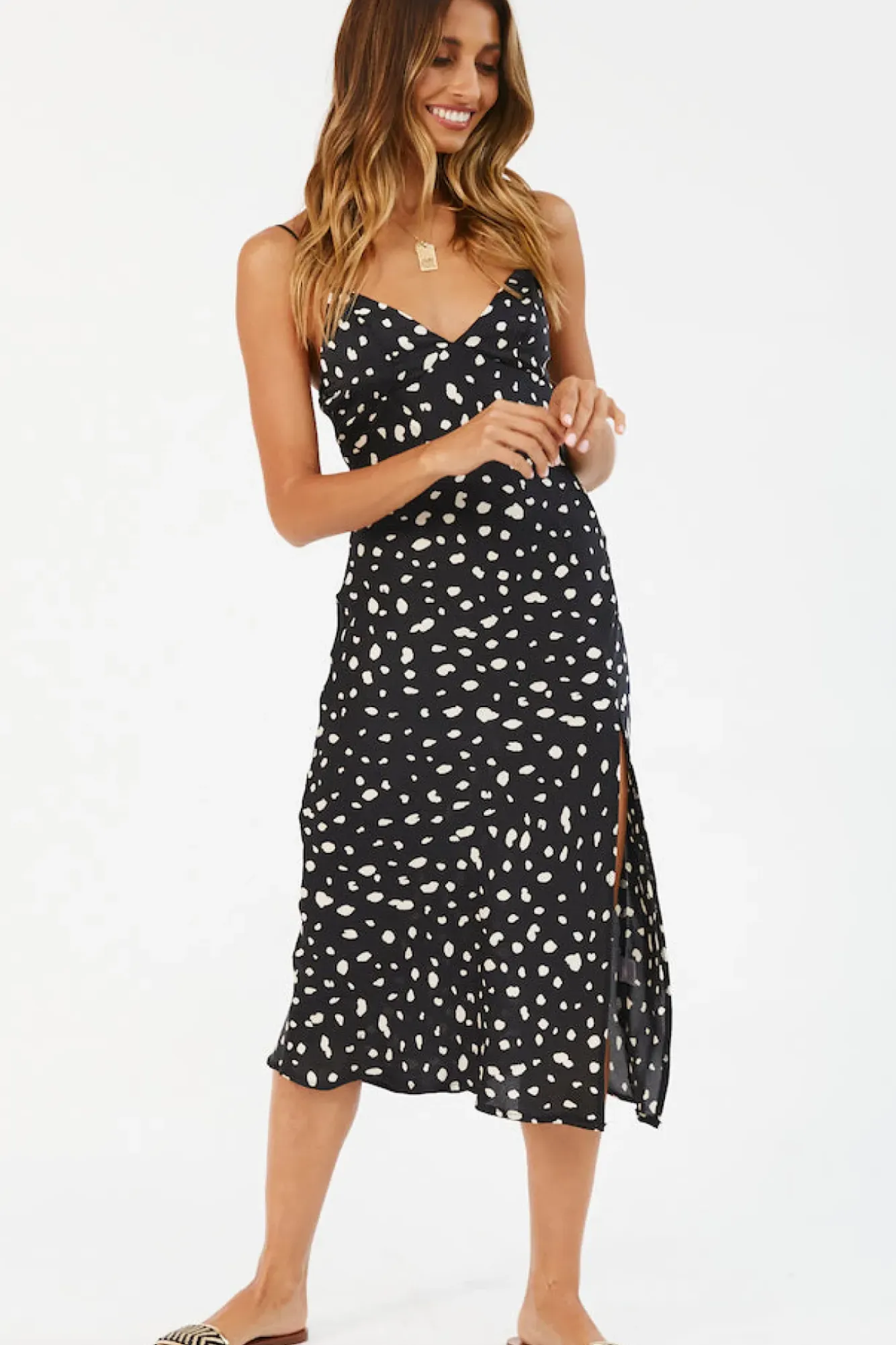 Cocktail Dresses|Spring Break Dresses>Hello Molly Rolling Straight Midi Dress